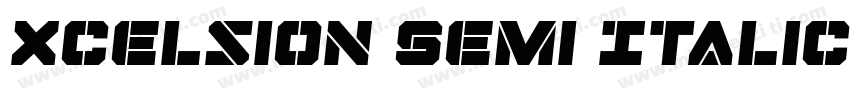 Xcelsion Semi Italic Semi Italic字体转换